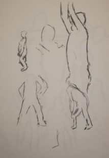 Day 1 - This is my first attempt at doing life drawing.